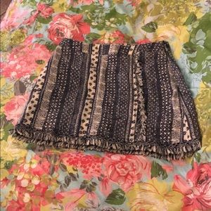 Flying tomato boho fringe skirt